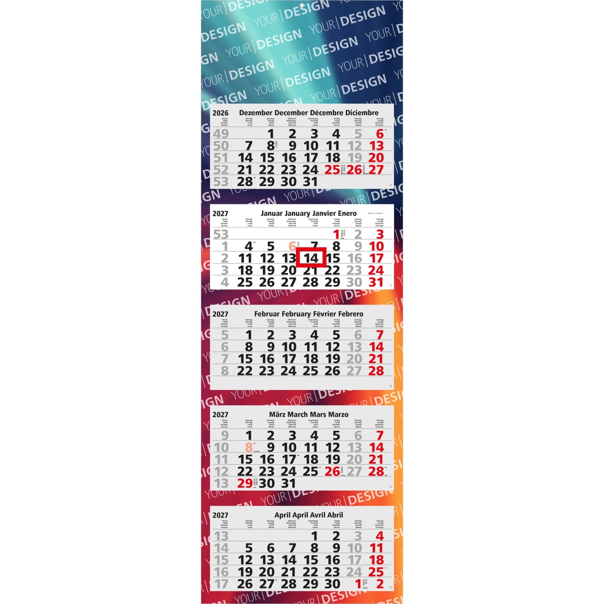 komplette Rückwand (33 x 98,5 cm)