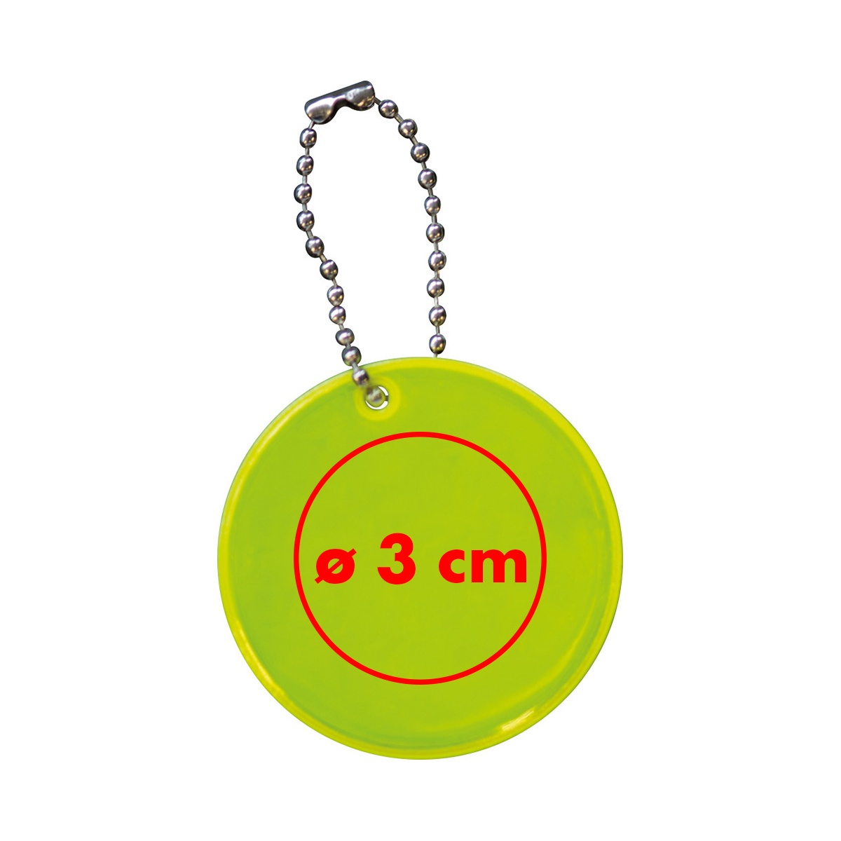 Auf der Rückseite (ø 3 cm)