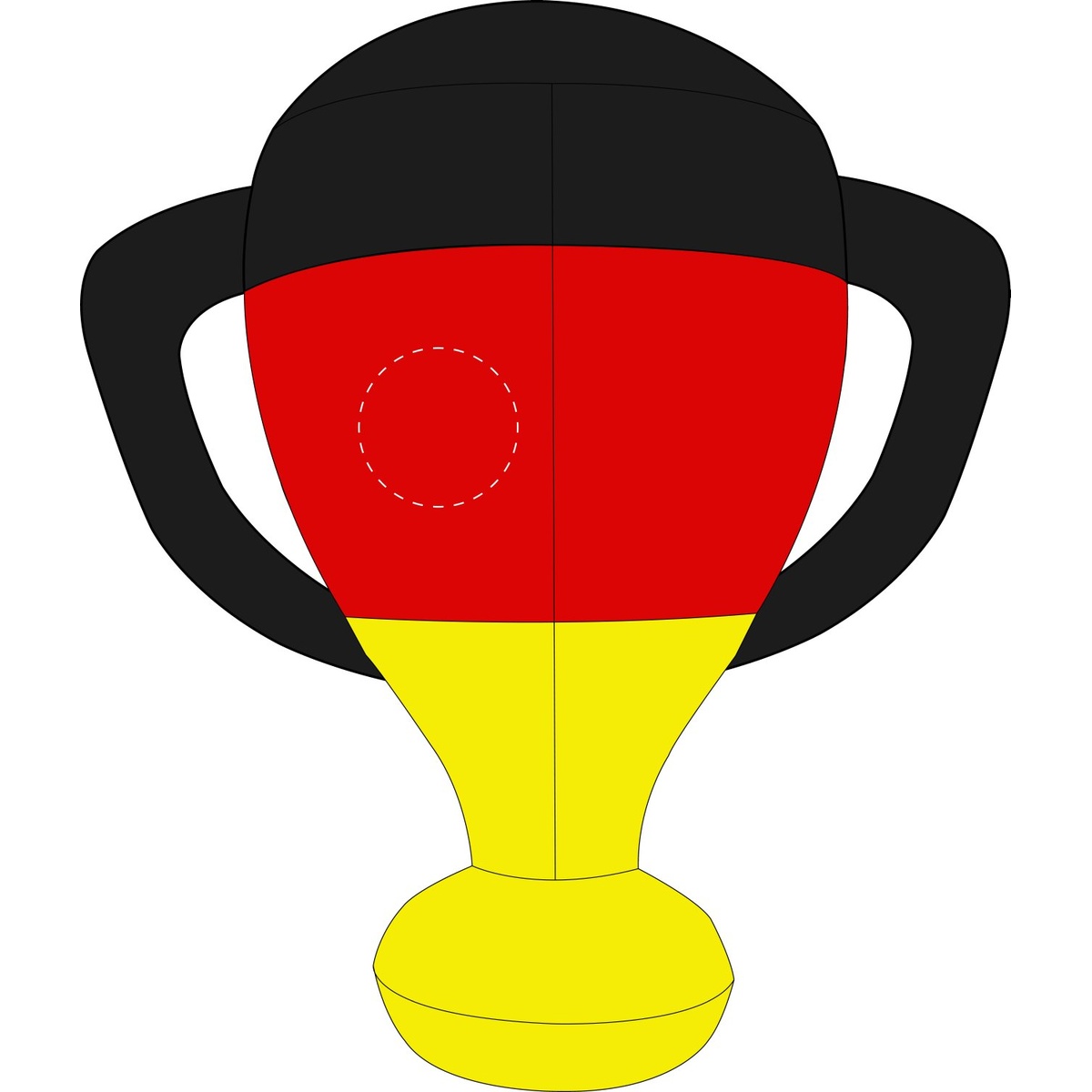 links von Naht (Ø 70 mm)