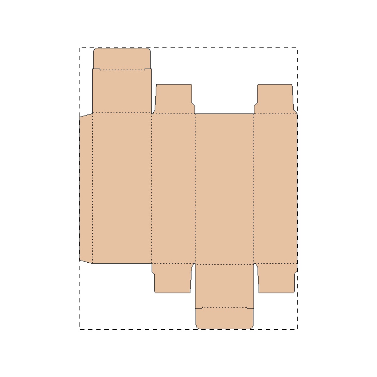 Maßgefertigter Kraft-Karton (149 x 192 mm)