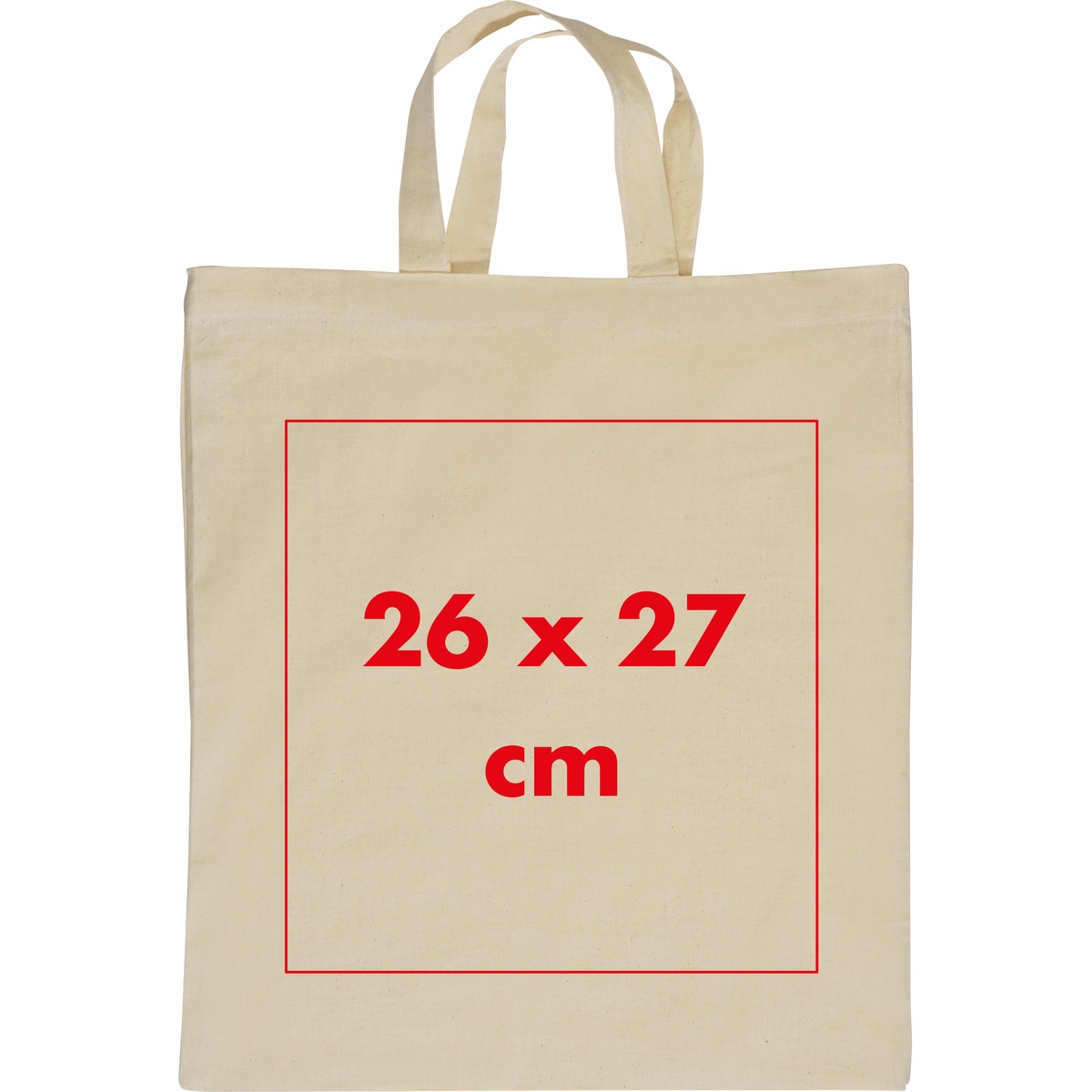 Auf die Tasche/Beutel (26 x 27 cm)