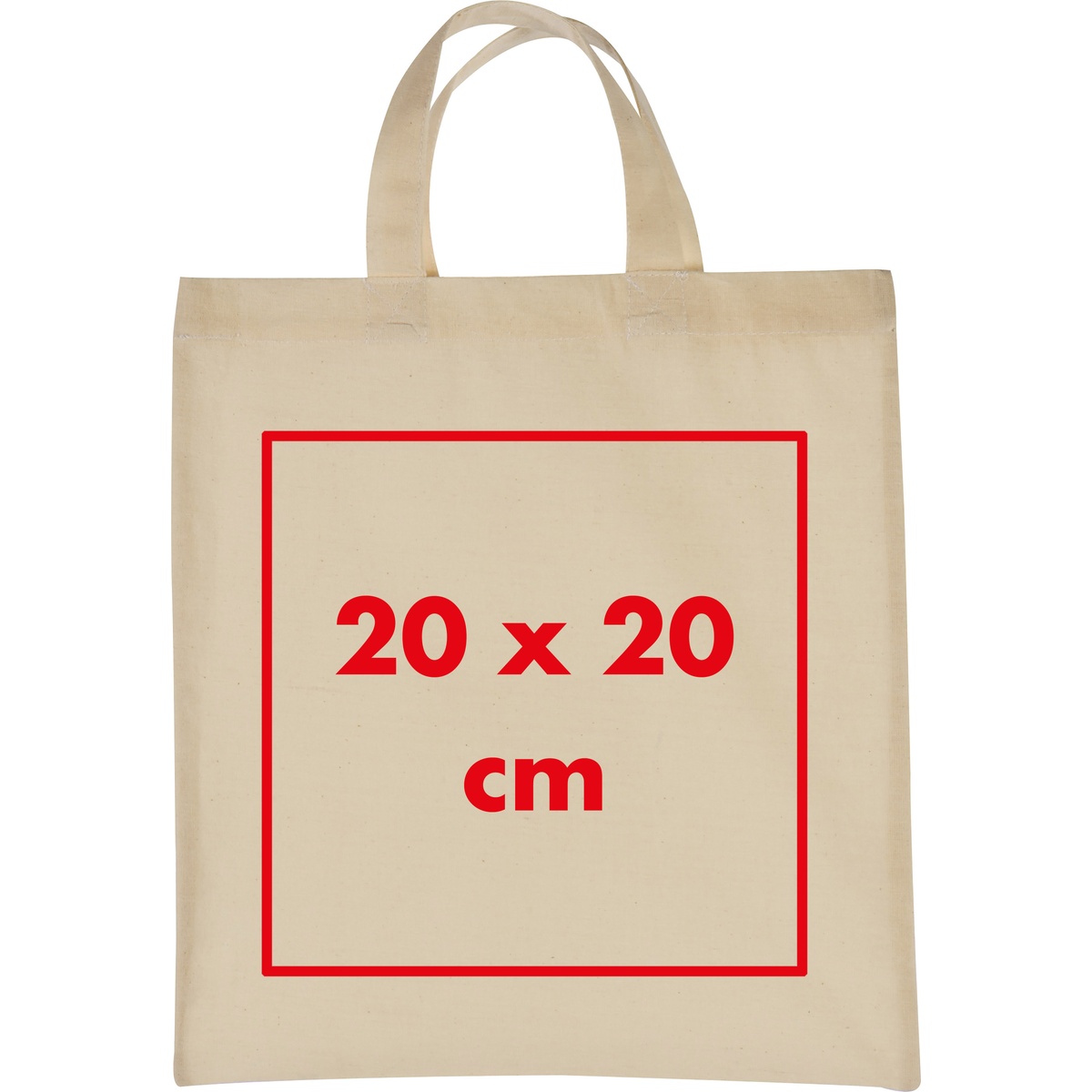 Auf die Tasche/Beutel (20 x 20 cm)