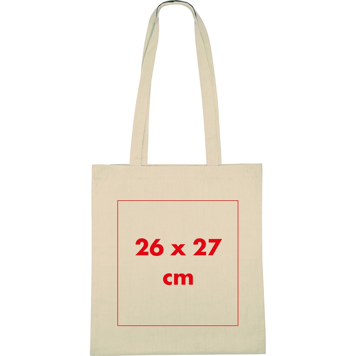 Auf die Tasche/Beutel (26 x 27 cm)