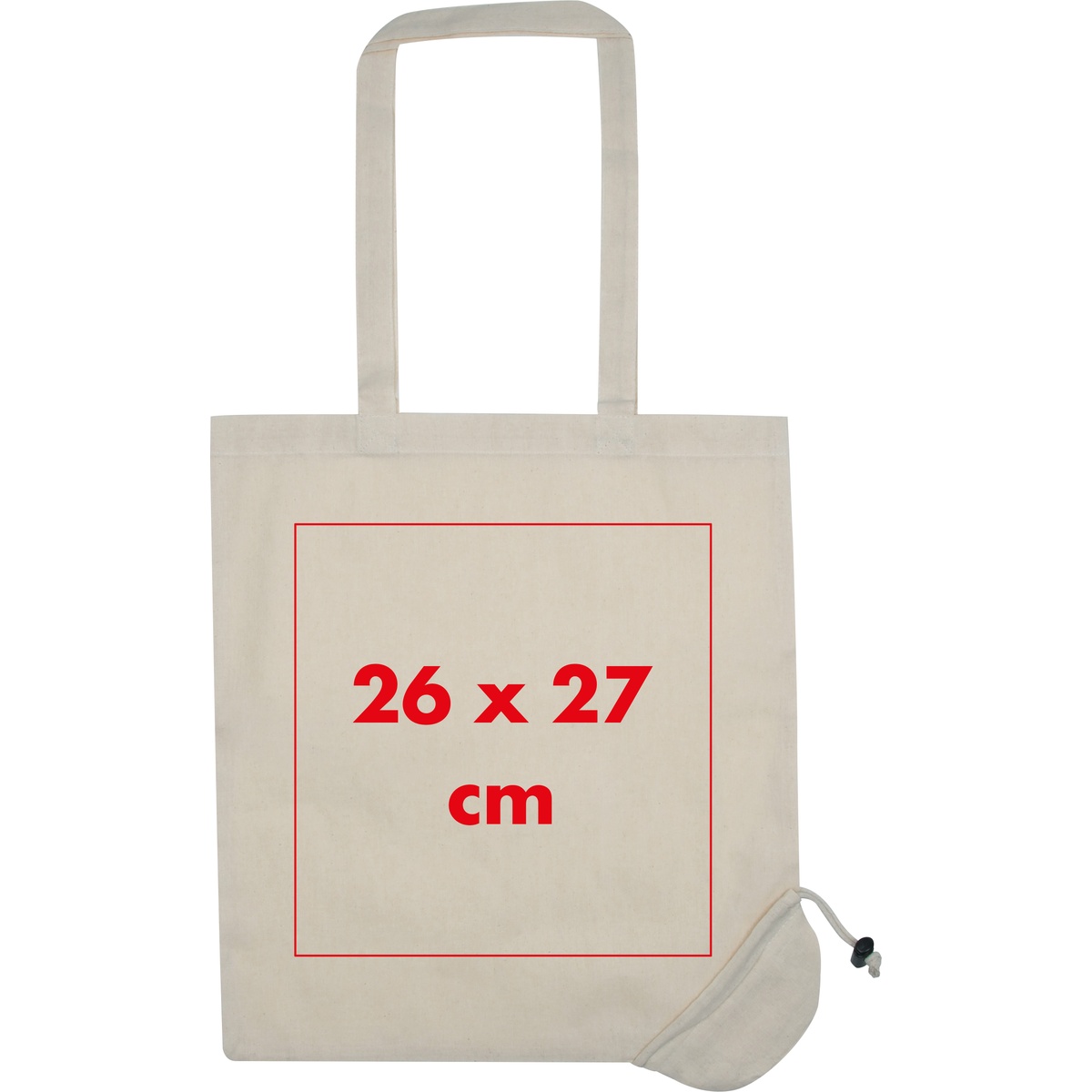 Auf die Tasche/Beutel (26 x 27 cm)