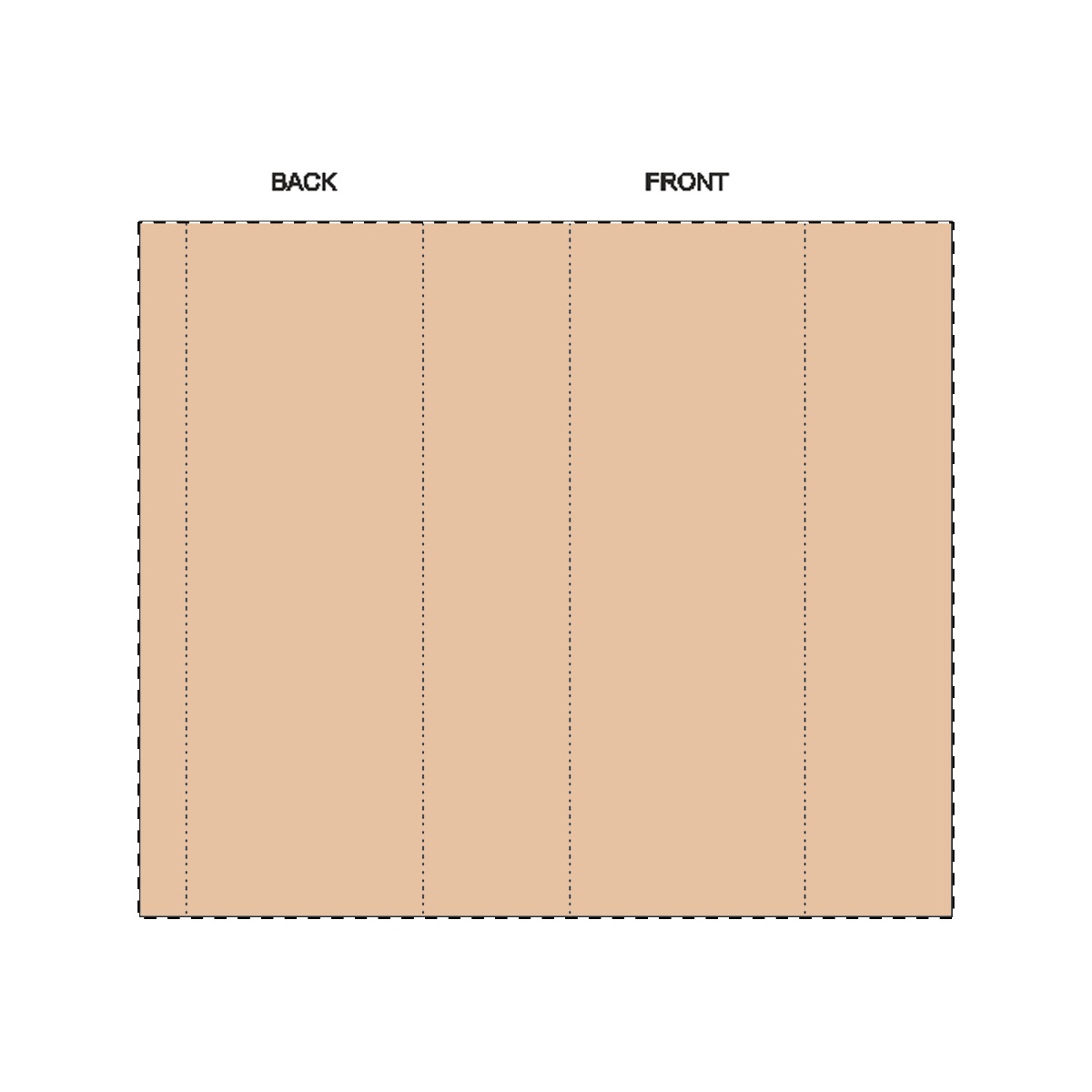 Maßgefertigte Kraft-Papierbanderole (172 x 147 mm)