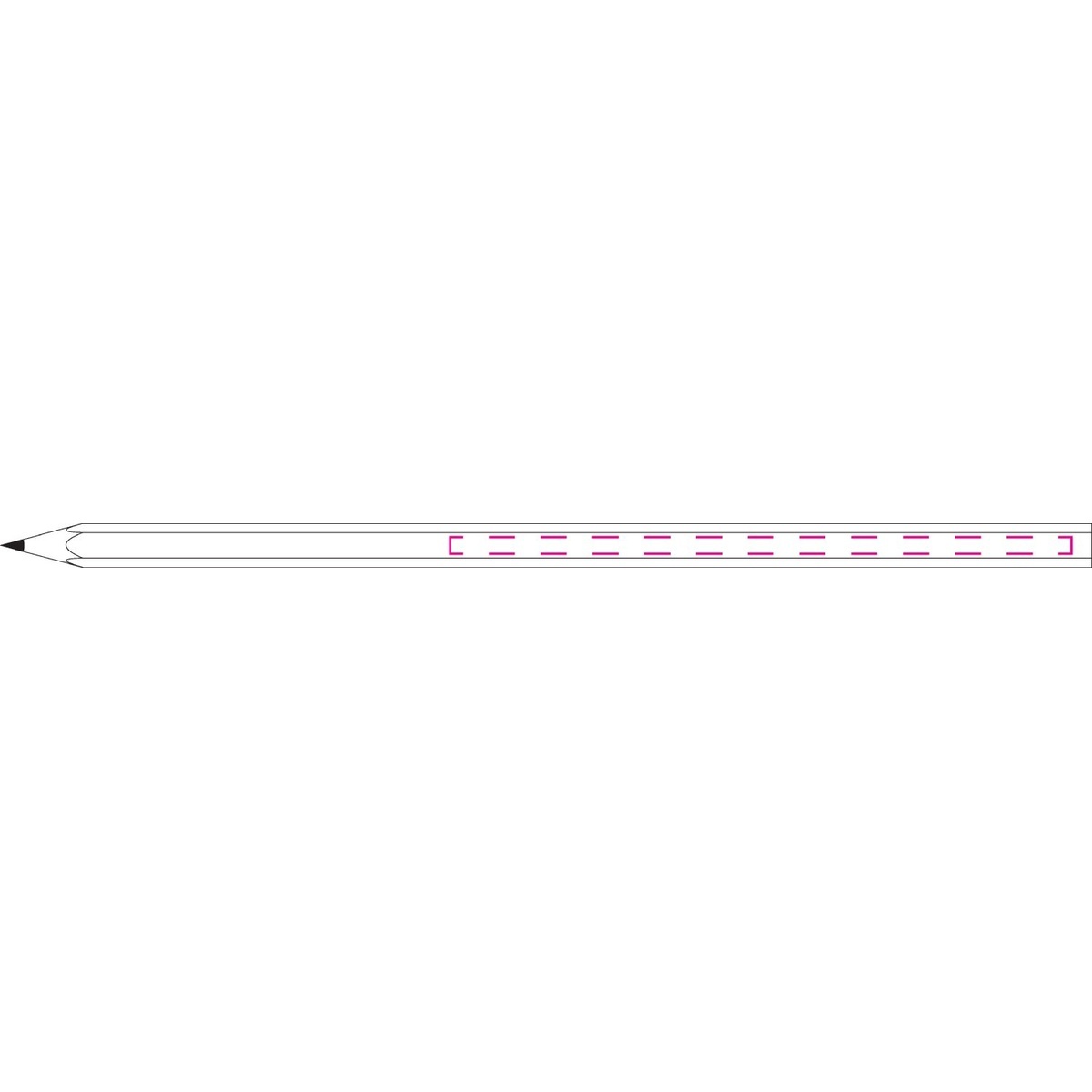 mittig (3 x 80 mm)