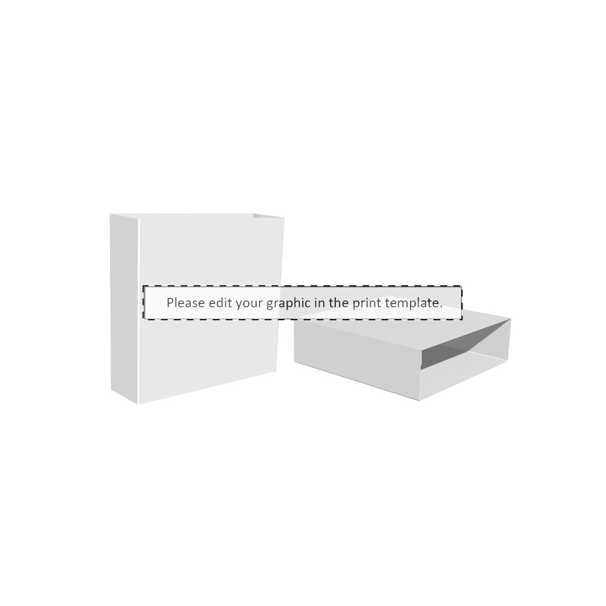 Maßgefertigte Papierbanderole (134 x 93 mm)