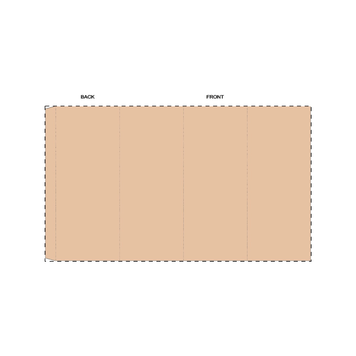 Maßgefertigte Kraft-Papierbanderole (326 x 190 mm)