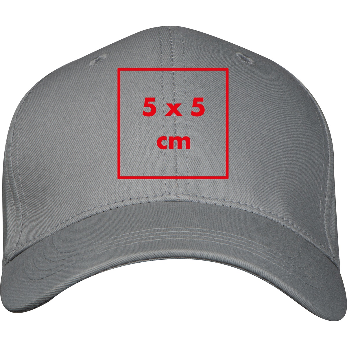 Mittig auf die Stirn (5 x 5 cm)