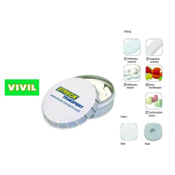 Klick-Dose-75, Traubenzuckerherzen bunt