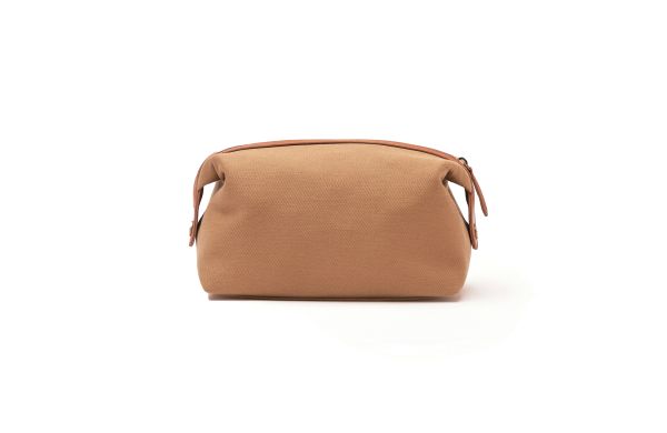 VINGA Sloane Kulturtasche aus RCS recyceltem Polyester/braun