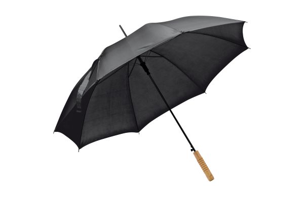 Automatikstockschirm aus Polyester - schwarz