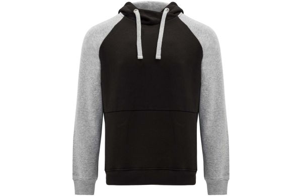 Badet zweifarbiger Kapuzenpullover für Kinder, schwarz, 3/4
