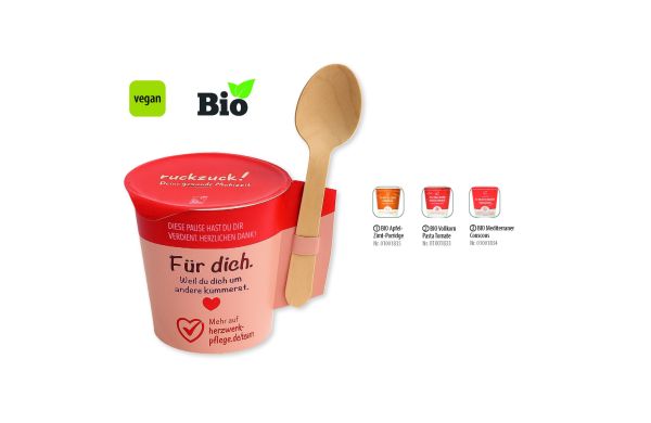 BIO ToGo Meal, BIO Vollkorn Pasta Tomate vegan, ca. 80 g