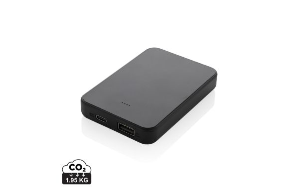 Boostcore 5.000mAh Powerbank aus RCS rec. Kunststoff, schwarz