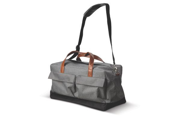 Brixton Wochenend Tasche, grau - schwarz