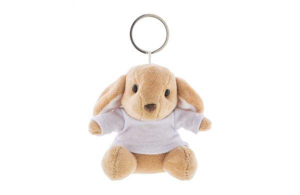 BunnyFob Plüschhasen-Schlüsselanhänger, braun