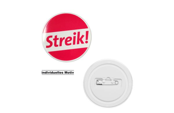Button mit Einleger und Nadel, maxi