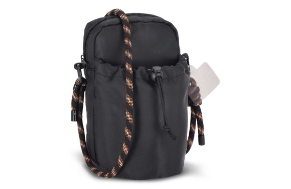 Croaabody Flaschenhalter-Tasche mit Paracord-Gurt, schwarz