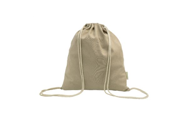 Dropex Kordelzugbeutel aus recycelter Baumwolle, natur