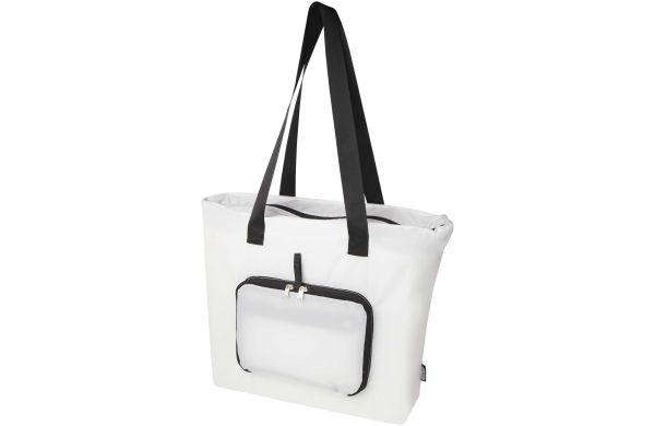 EcoFold faltbare RPET Tragetasche 16 L, weiss