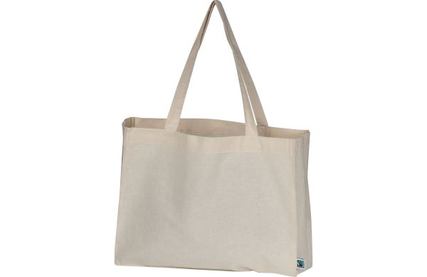 Große Baumwolltasche mit Fairtrade-Label