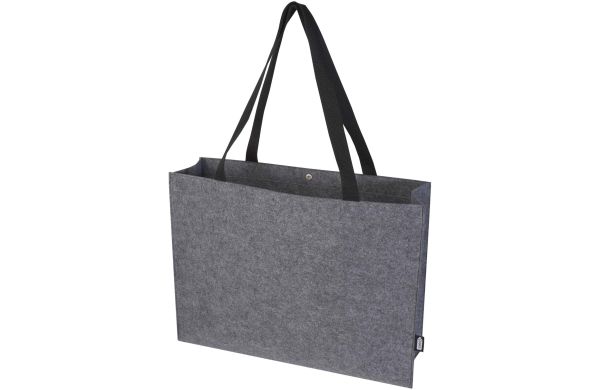 Felta Tragetasche mit Zwickel aus recyceltem GRS-Filz 20 L, mittelgrau