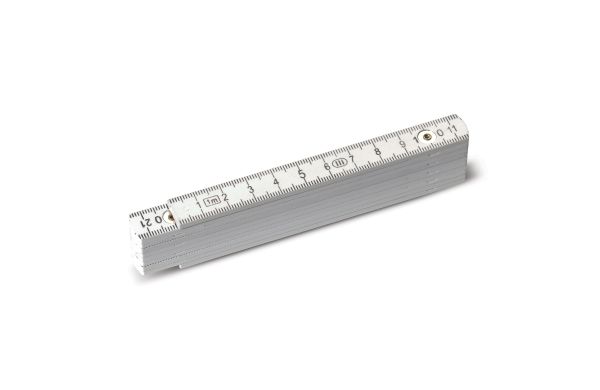 Flexibler Zollstock, 1m, weiss