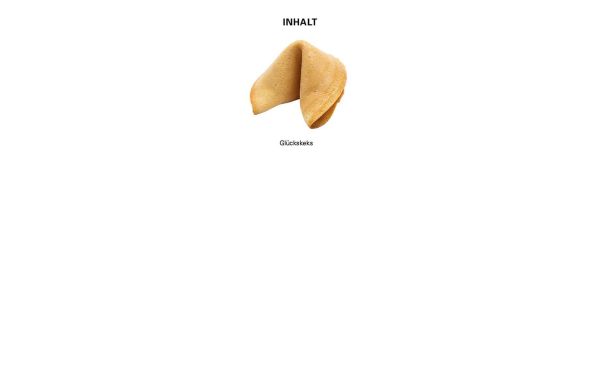 Glückskeks Folie