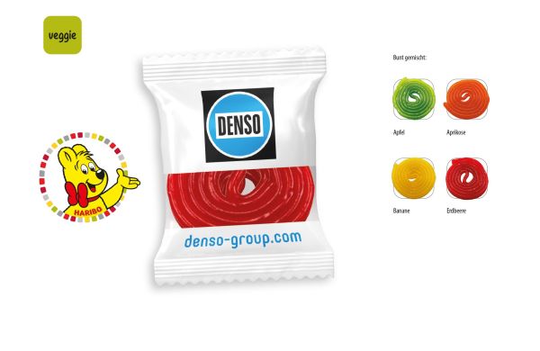 HARIBO Fruchtschnecke Werbetüte, HARIBO Fruchtschnecke, ca. 8 g, weiß