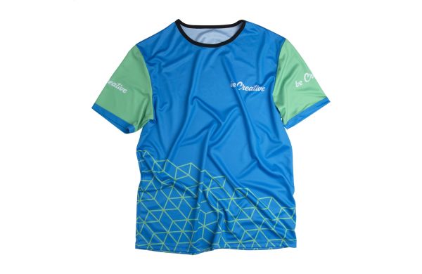 Individuelles Sport-T-Shirt CreaSport, schwarz, L