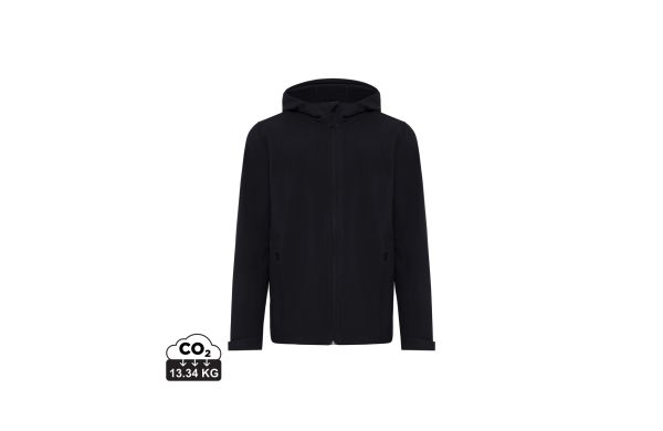 Iqoniq Makalu Herren Softshelljacke aus recyceltem Polyester, schwarz, 4XL