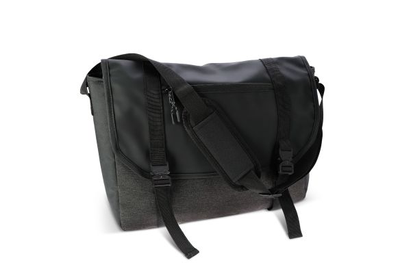Laptop-Messenger-Tasche Liam RPET 12L, schwarz