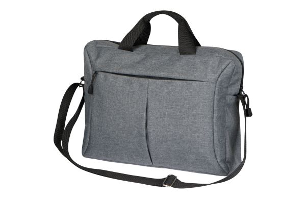 Laptoptasche aus Polyester - silbergrau