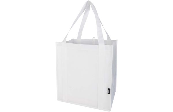 Liberty Tragetasche mit hartem Boden aus recyceltem GRS Non Woven 6 L, weiss