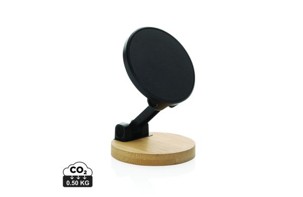 Magmount Telefonständer aus RCS rec. Kunststoff und Bambus, schwarz