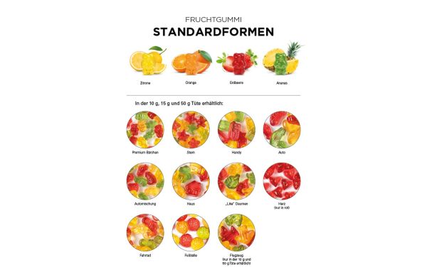 Minitüte Trolli Fruchtgummi, weiß mit 50% Papieranteil