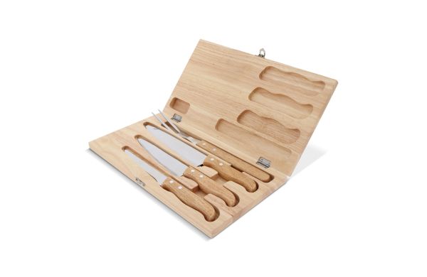 Messerset in Geschenkbox, holz