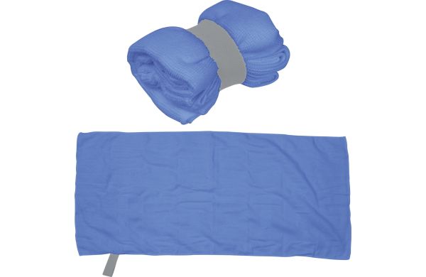 Mikrofaser-Handtuch-mit-Gummiband-blau