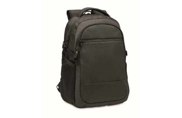 HANA Laptop-Rucksack 600D RPET - schwarz