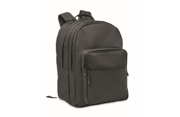 VALLEY BACKPACK Laptop-Rucksack 300D RPET - schwarz