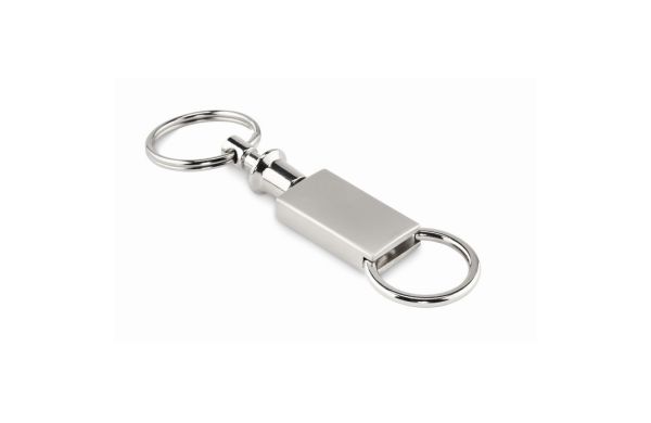 KEYSPLIT Schlüsselring 2in1 - silber matt