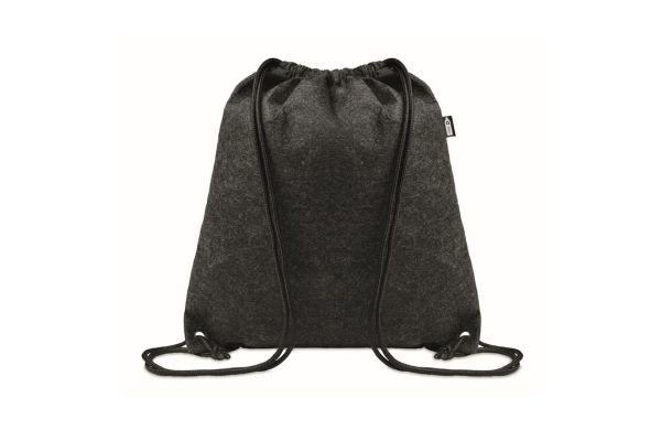 INDICO Beutel mit Kordelzug RPET-Filz - dunkelgrau