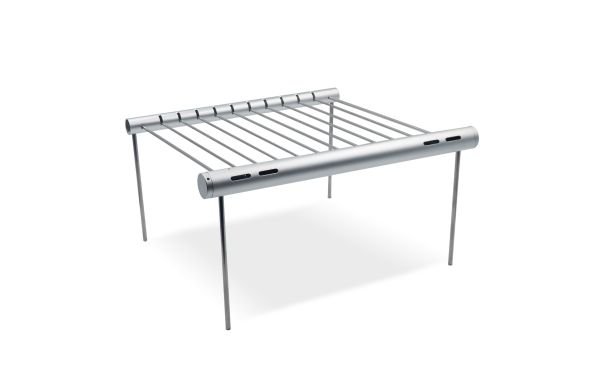 Mobiler BBQ Grill, silber