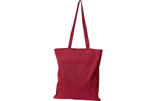 Oeko-Tex STANDARD 100 Baumwolltasche mit langen Henkeln, 140gm² - burgund