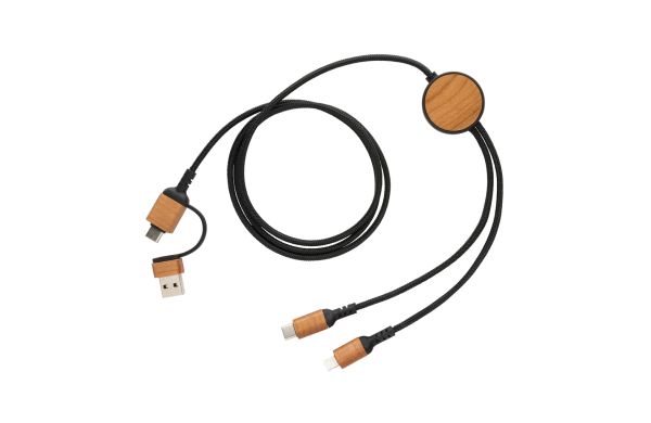 Ohio 6-in-1-Kabel aus RCS zertifiziert recyceltem Kunststoff/schwarz