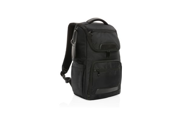 Swiss Peak AWARE™ RPET Voyager 15.6" Laptop Rucksack/schwarz