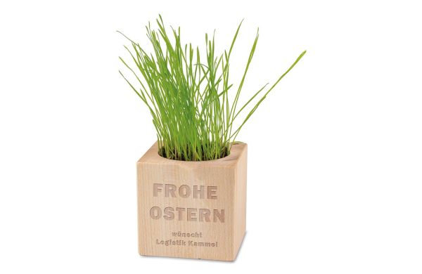Pflanz-Holz - Standardmotiv - Ostern, 2 Seiten gelasert