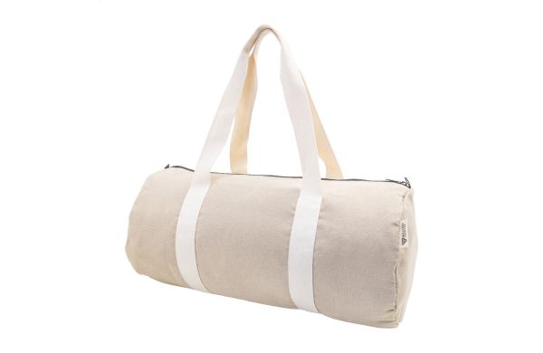 Rekan Duff Sporttasche aus recyceltem Canvas, natur