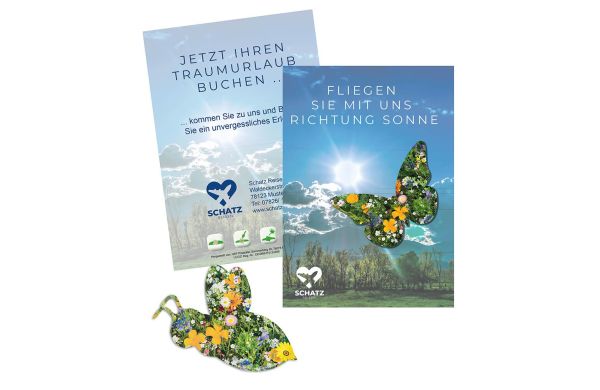 Samenpapier auf A6-Karte